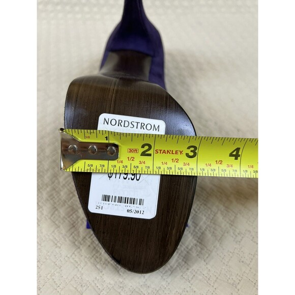 Stuart Weitzman Peep Toe‎ Heels Moda Suede Platform Bow | New No Box | Size 10 - Picture 13 of 13